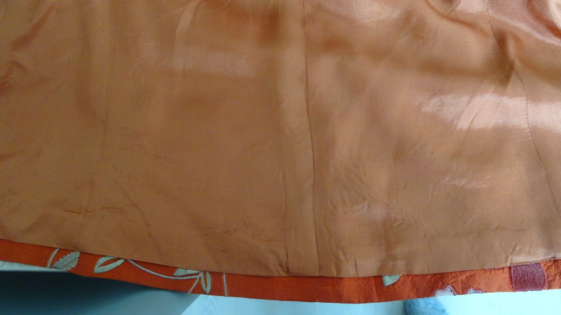 Giacche: Orange Seidenjacke mit Blumenmuster, Gr. 38 – Usato da Ehrendingen venduto da CHMEX 7