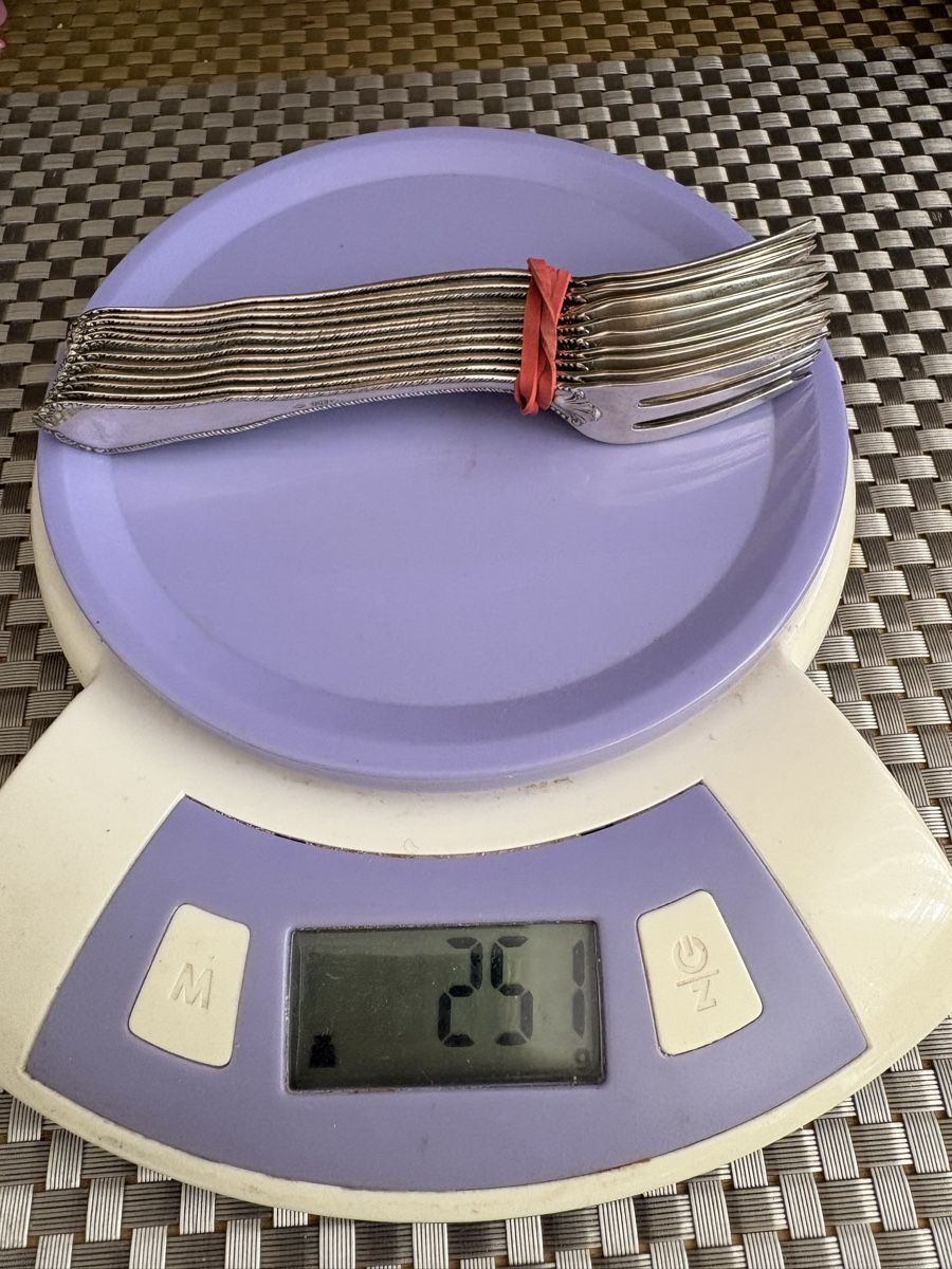 Forchette: 12 forchette antiche Argento 800 con decorazione – Usato da S. Antonino venduto da LIKA91 7