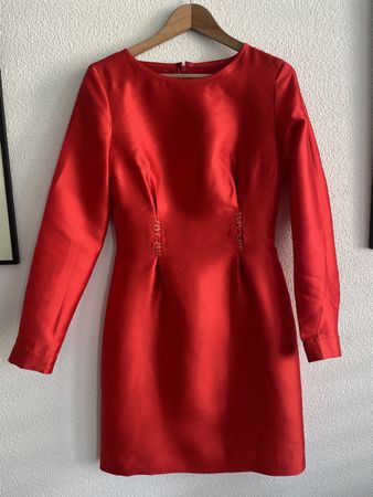 Viktor & Rolf Seidenkleid Rot Gr. 42 – 100% Seide – Made in