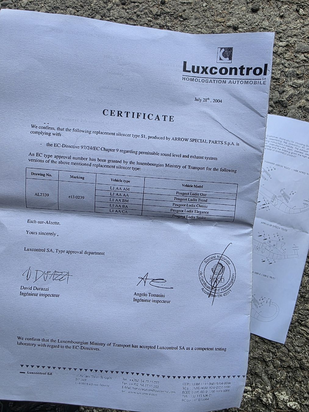 Peugeot Sistemi di scarico: Giannelli Extra V2 Peugeot Horizontal Auspuff – Usato da Grächen venduto da -Arturas- 7