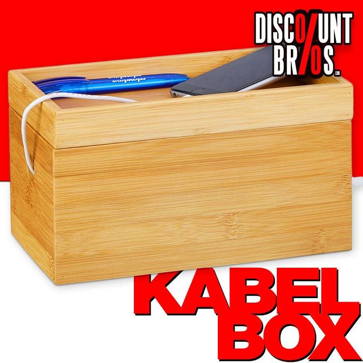 Gatuida Kabelbox Aus Massivem Holz Mit Deckel Langl Produktbild-Vorschau 7