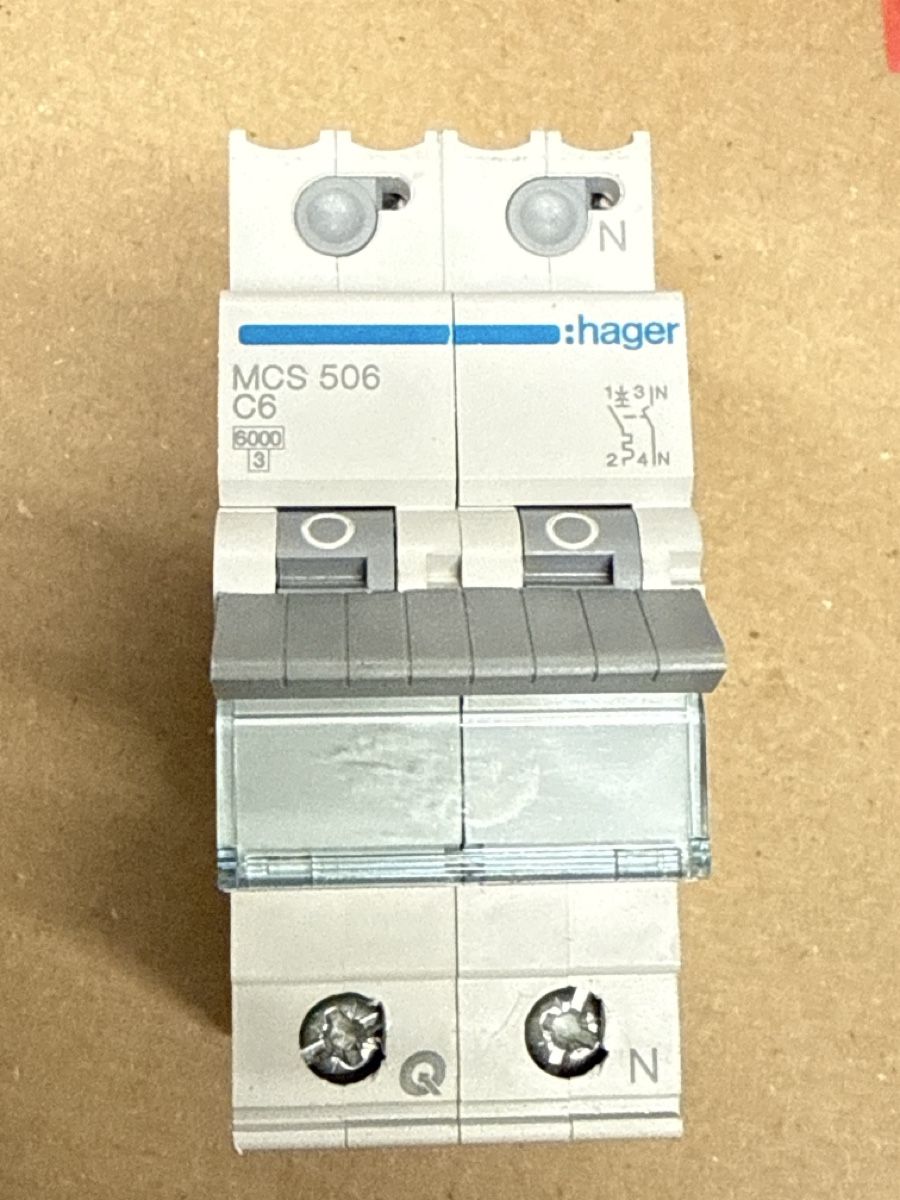 Hager Stromzufuhr: Hager MCS 506 C6 Leitungsschutzschalter – Gebraucht aus Frick von Rockford