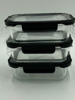 GALAXUS | Vorratsbehälter 3er-Set | 1050ml | Glas