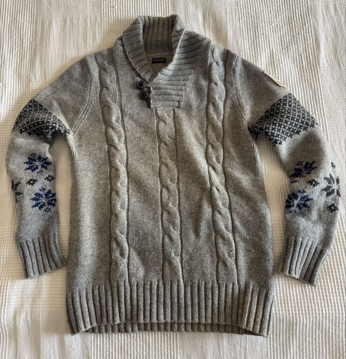 Napapijri Maglioni & Felpe: Napapijri Woll-Pullover Grösse ~S – Usato da Trélex venduto da stripedthrift