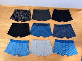 9-er Set Unterhosen für Jungs, Gr. 146/152