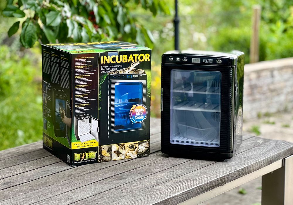 Reptilien-Inkubator 23L – 10-40°C Mit LED-Display, 3 Ablagen – Für Schildkröten-, Gecko- & Eidechseneier