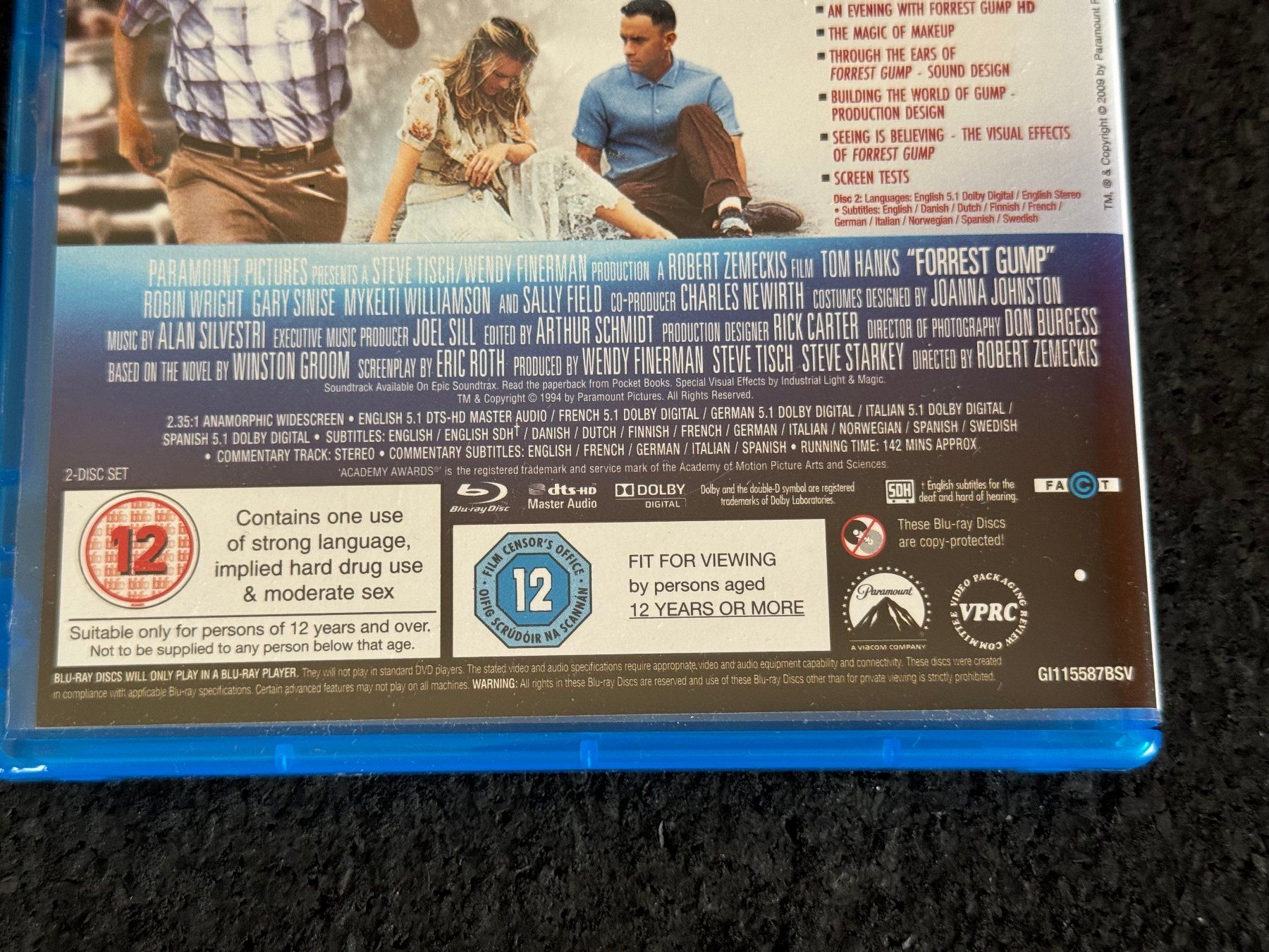 Tutti i DVDs: Forrest Gump EN/FR/DE/IT/SP Blu-ray Disc Tom Hanks – Usato da Fribourg venduto da tschjoly 3