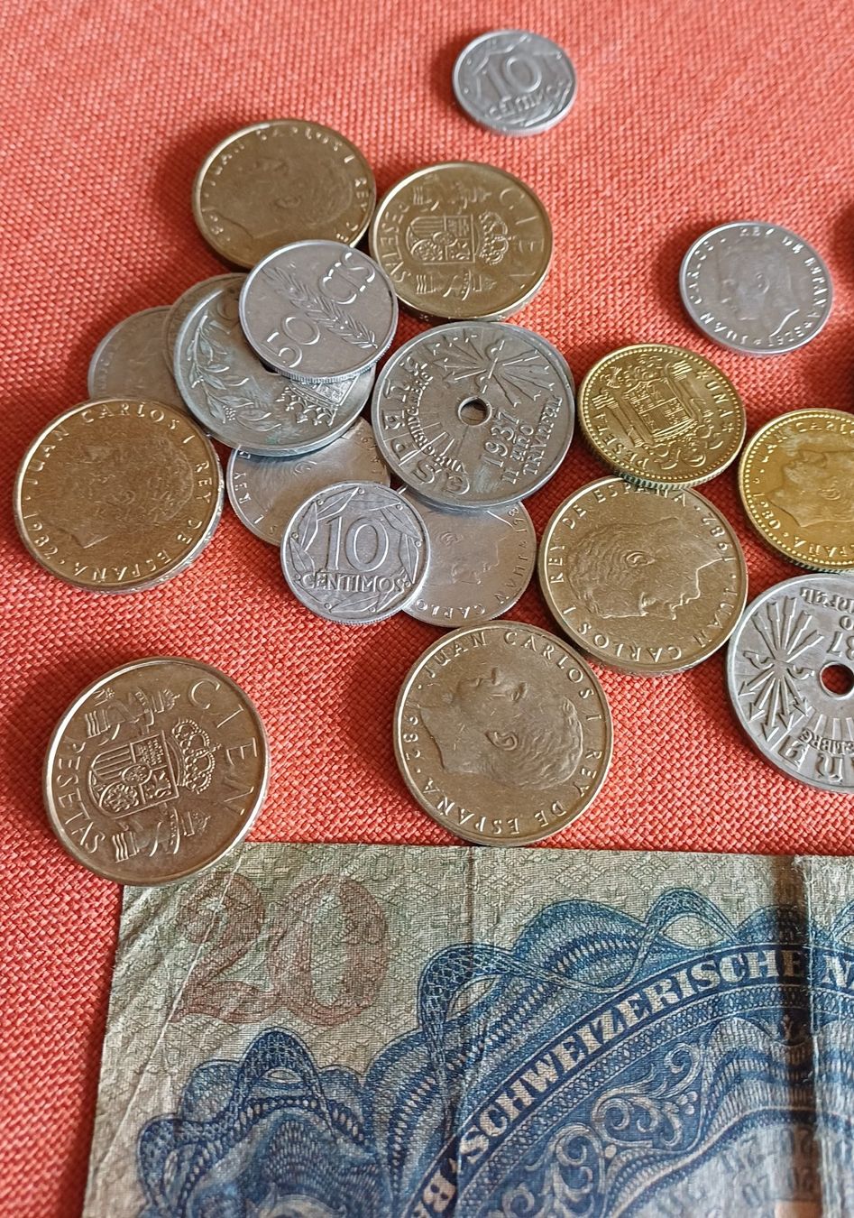Banconote: 20 Franken & div. Münzen Spanien ab Fr.1.- – Usato da Rorschach venduto da Hansi1901 4