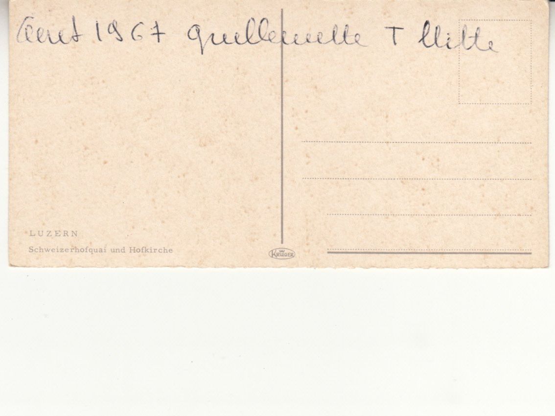 Ansichtskarten: Luzern 1967 – Gebraucht aus Bürglen TG von StampGraf 1