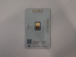 PAMP Suisse 1g Or .9999 - Lingot scellé