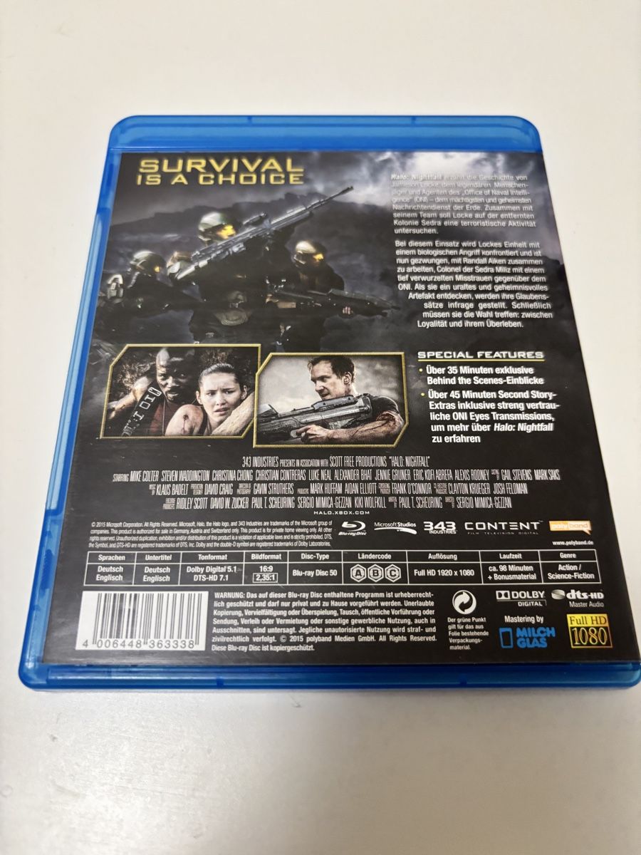 Tutti i DVDs: Halo Nightfall Blu-ray – Usato da Luzern venduto da Armastra 1