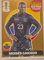 Panini Sticker Bronze Moises Caicedo Ecuador Extra Sticker