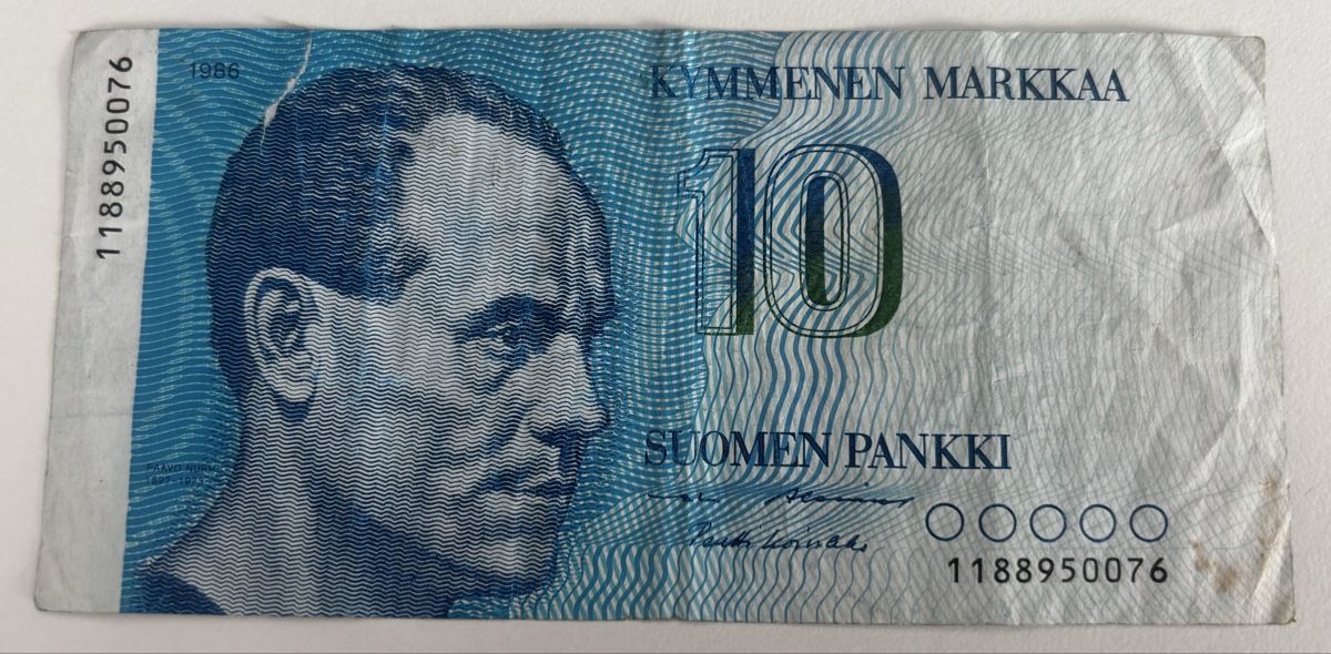Banconote: Finnland 10 Markkaa 1986 Banknote – Usato da Algetshausen venduto da Carrhard