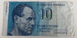 Finnland 10 Markkaa 1986 Banknote