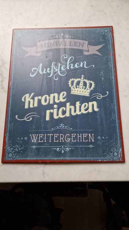Blechschild mit spruch Kaufen auf Ricardo