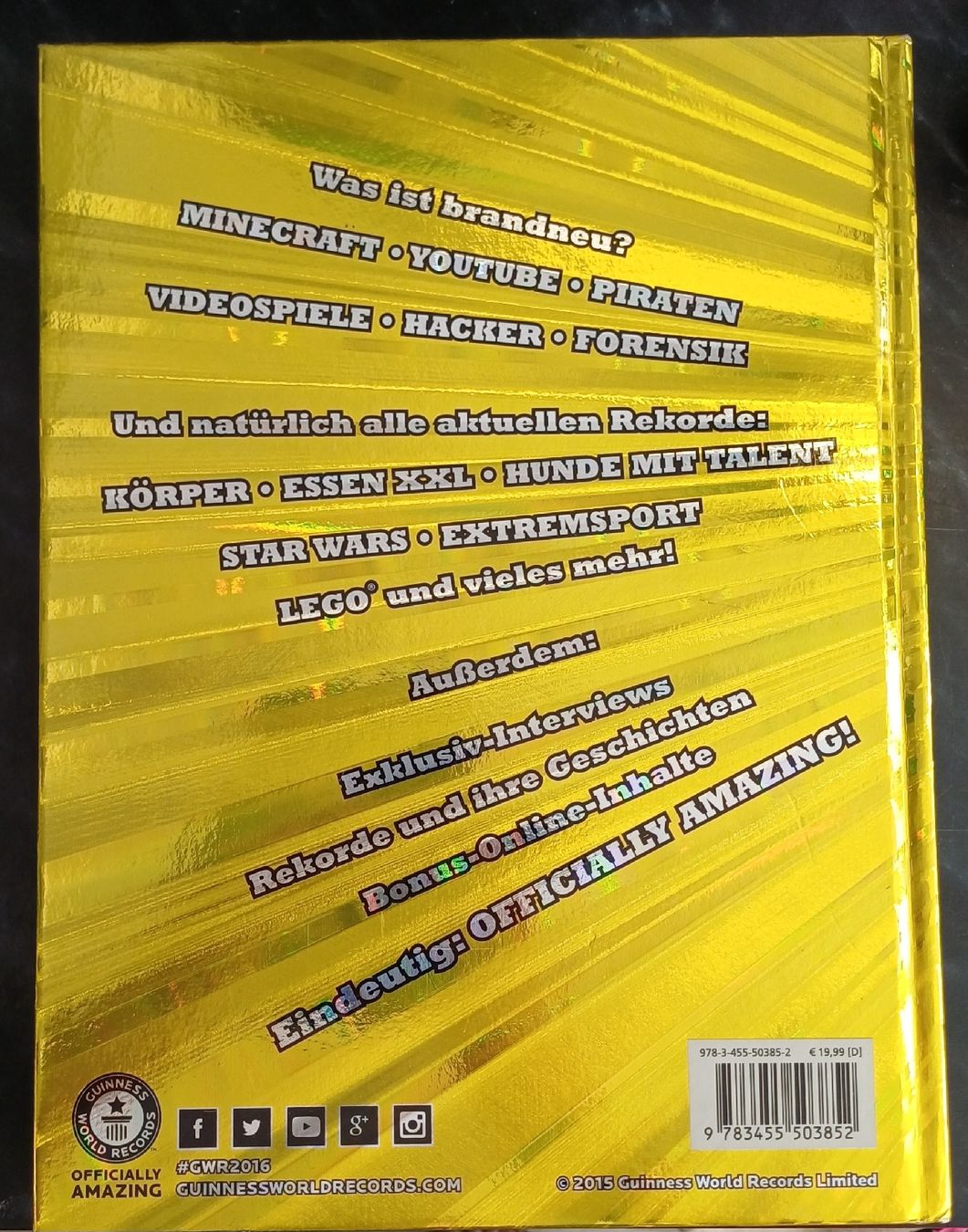 Libri: Guinness world records 2016 – Usato da Merenschwand venduto da Brockinell 1