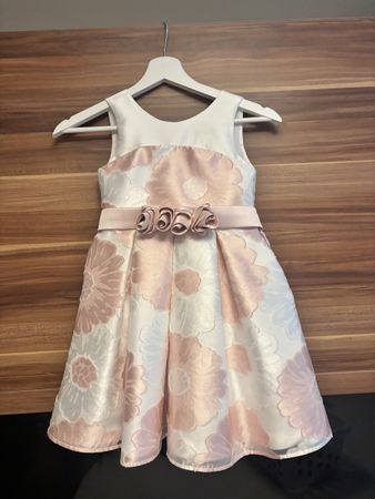 Abel & Lula Festkleid Mädchen Gr. 116 – Blumen – rosa/creme