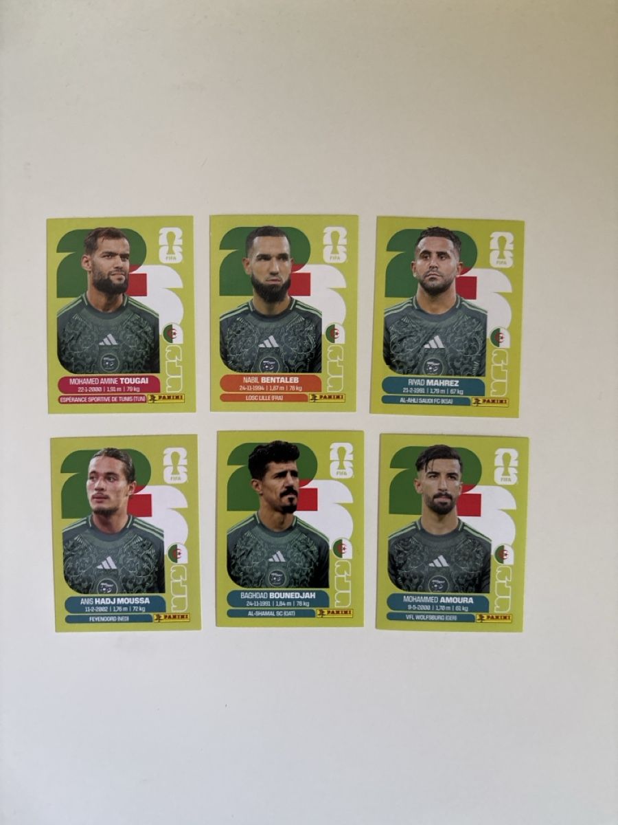 Panini Sammelbilder & Trading cards: Panini:ALG 6,ALG 12,ALG 15,ALG 17,ALG 19,ALG 20 – Neu (gemäss Beschreibung) aus Basel von min_xq6x