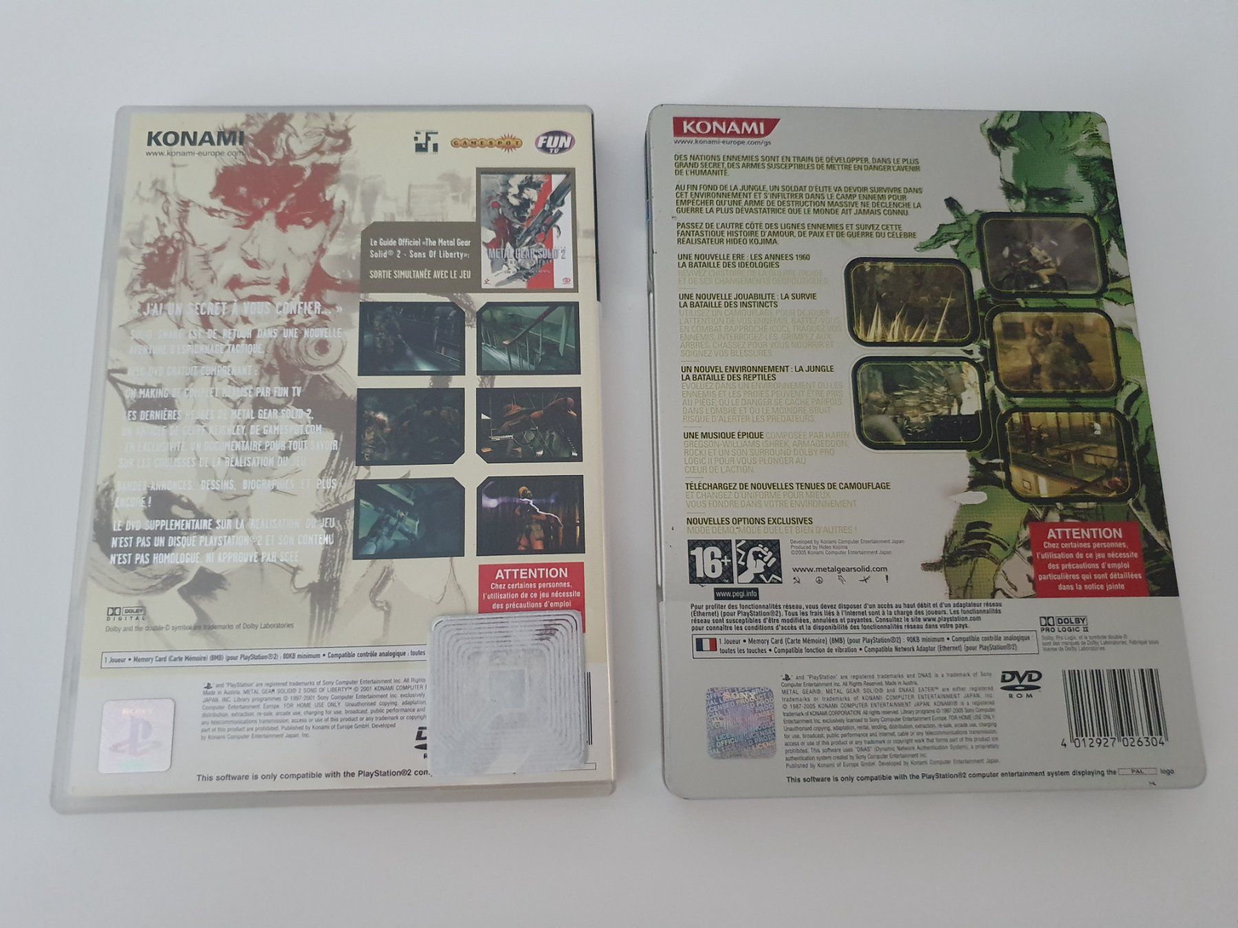 Giochi: Metal Gear Solid 2 + Metal Gear Solid 3 Metal edition (PS2) – Usato da Puidoux venduto da Svreber 1