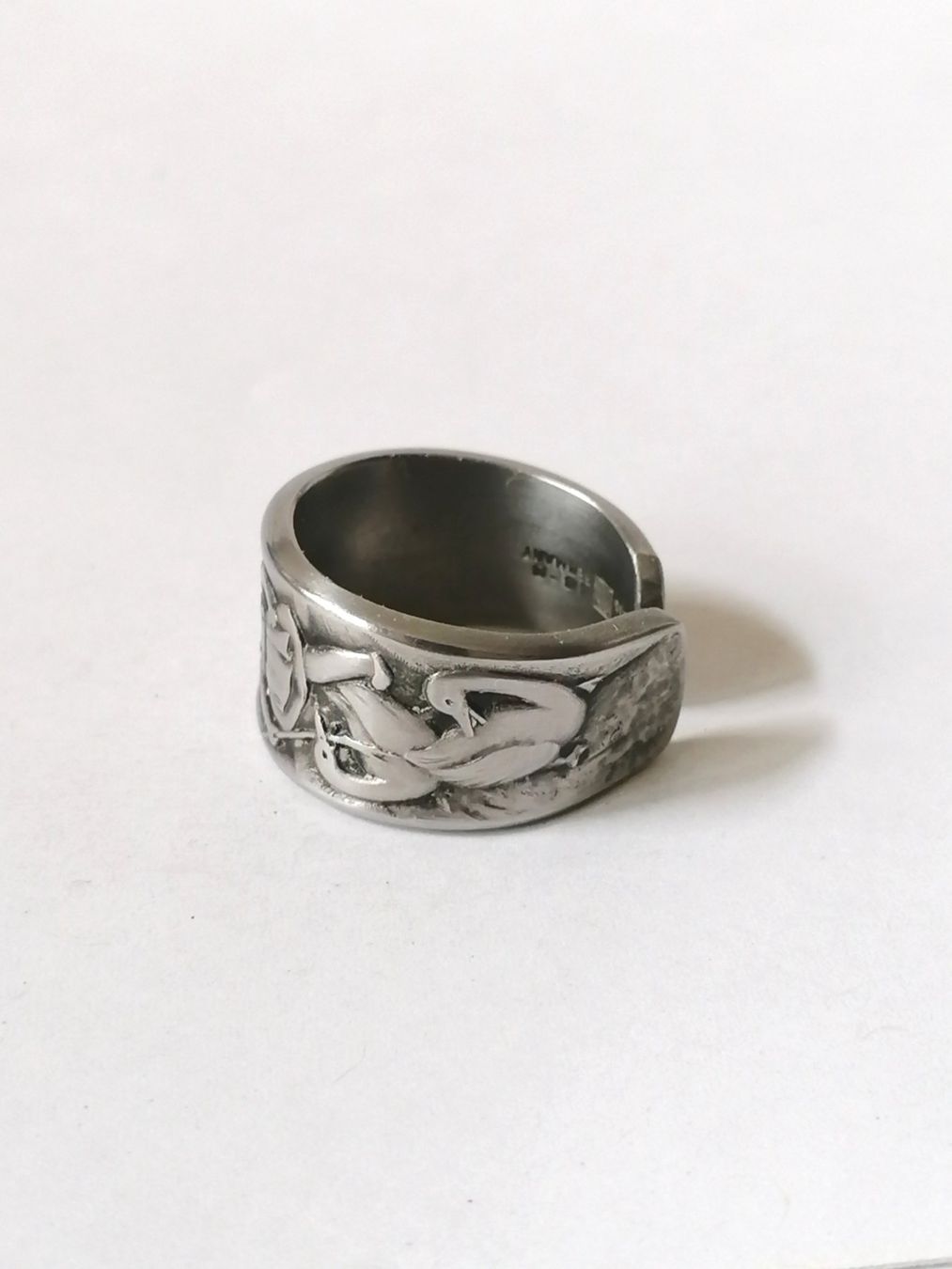 Anelli: Ring aus Silberbesteck, Grösse 59 – Nuovo (secondo la descrizione) da Suhr venduto da zum1.zum2.und 2
