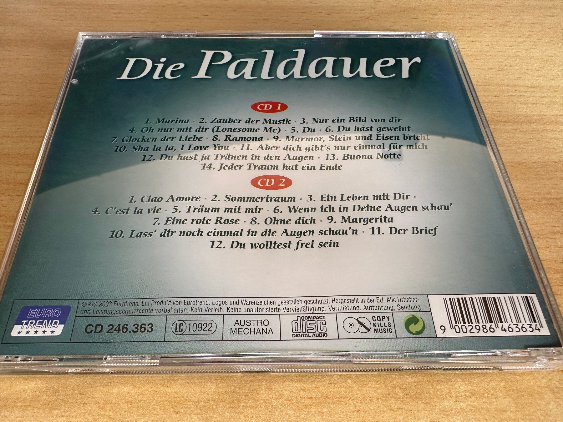 CD: Die Paldauer – Die Schönsten Liebeslieder – Usato da Rikon im Tösstal venduto da Alpenmutz 1