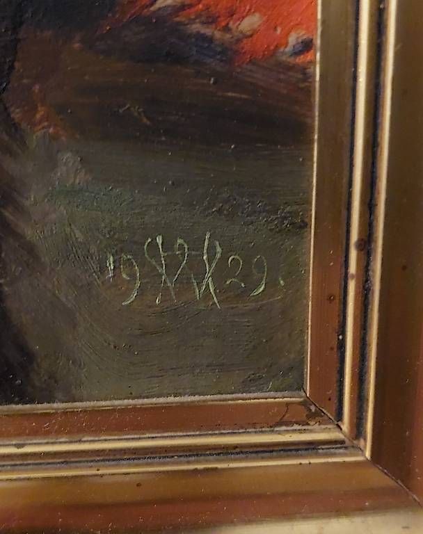 Dipinti: Tableau du peintre suisse Herman Werner – Usato da Tschugg venduto da uldrypr 2
