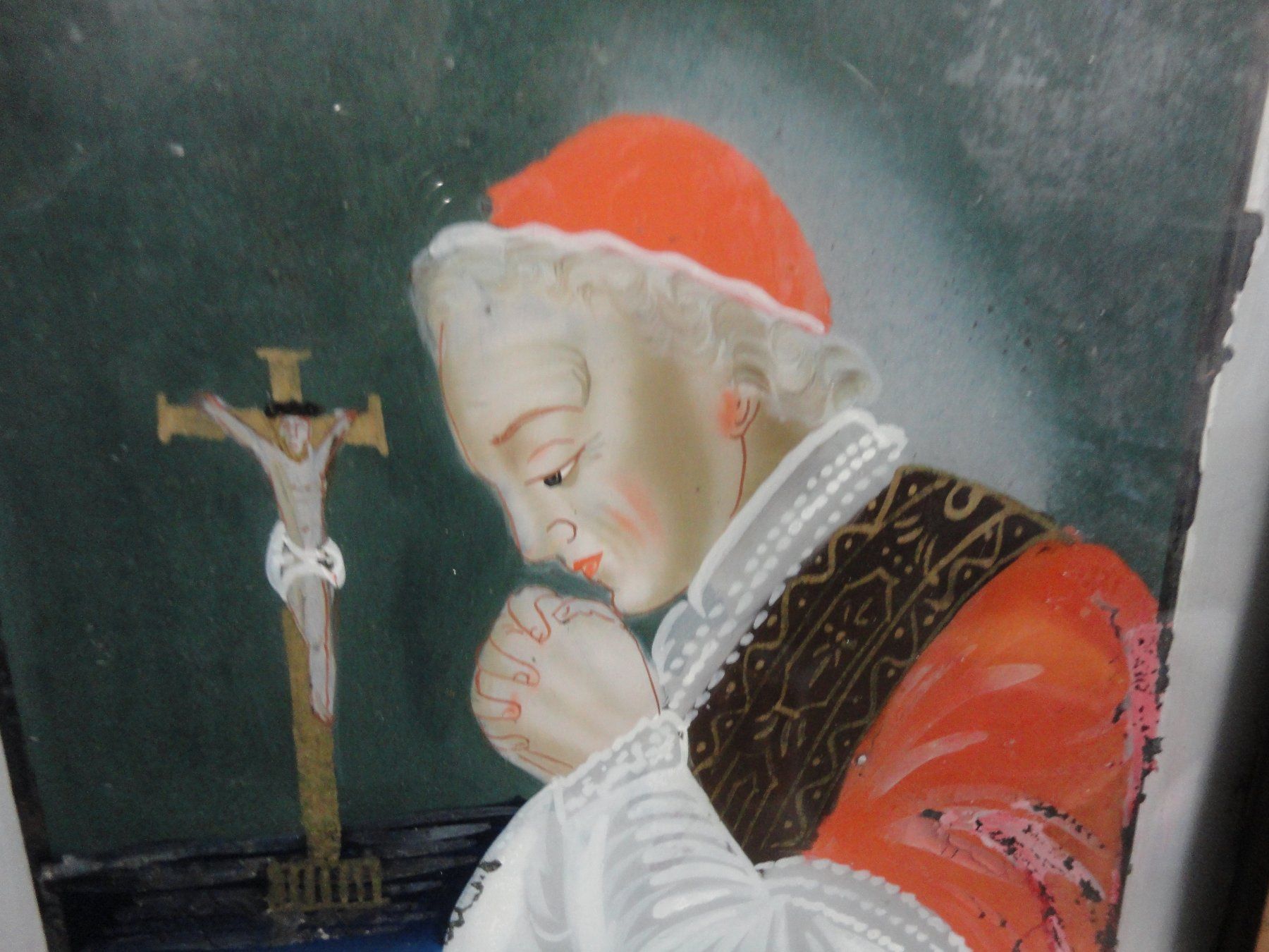 Dipinti: Hinterglasmalerei - Pius VII. – Usato da Bischofszell venduto da Joachim-115 2