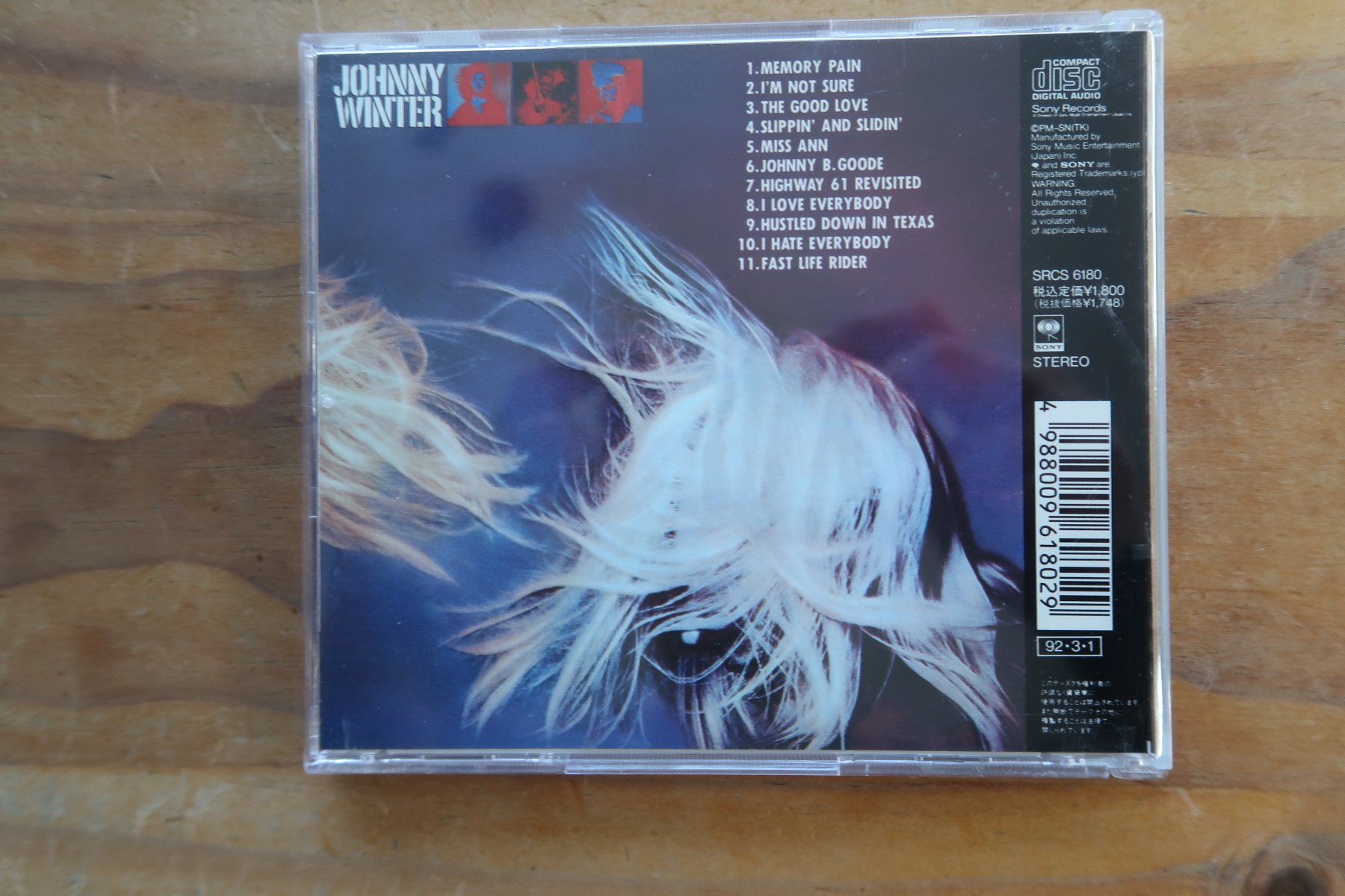 CD: JOHNNY WINTER - SECOND WINTER - JAPAN CD – Usato da Basel venduto da Patiscat 1