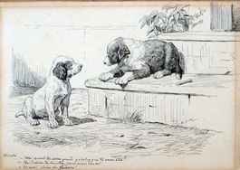 Evert van Muyden (1853-1922) Illustrator, Maler - Zeichnung