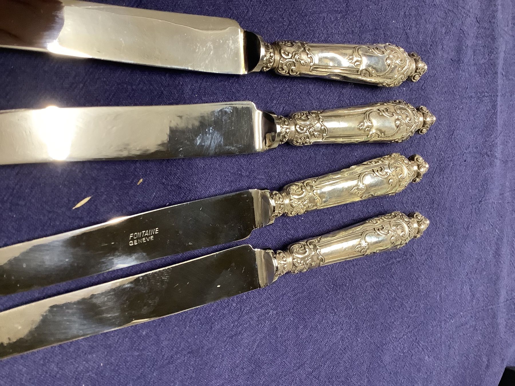 Posate: 4 couteaux entrée, manche Minerve Argent – Usato da ORBE venduto da mar_j9rz 8