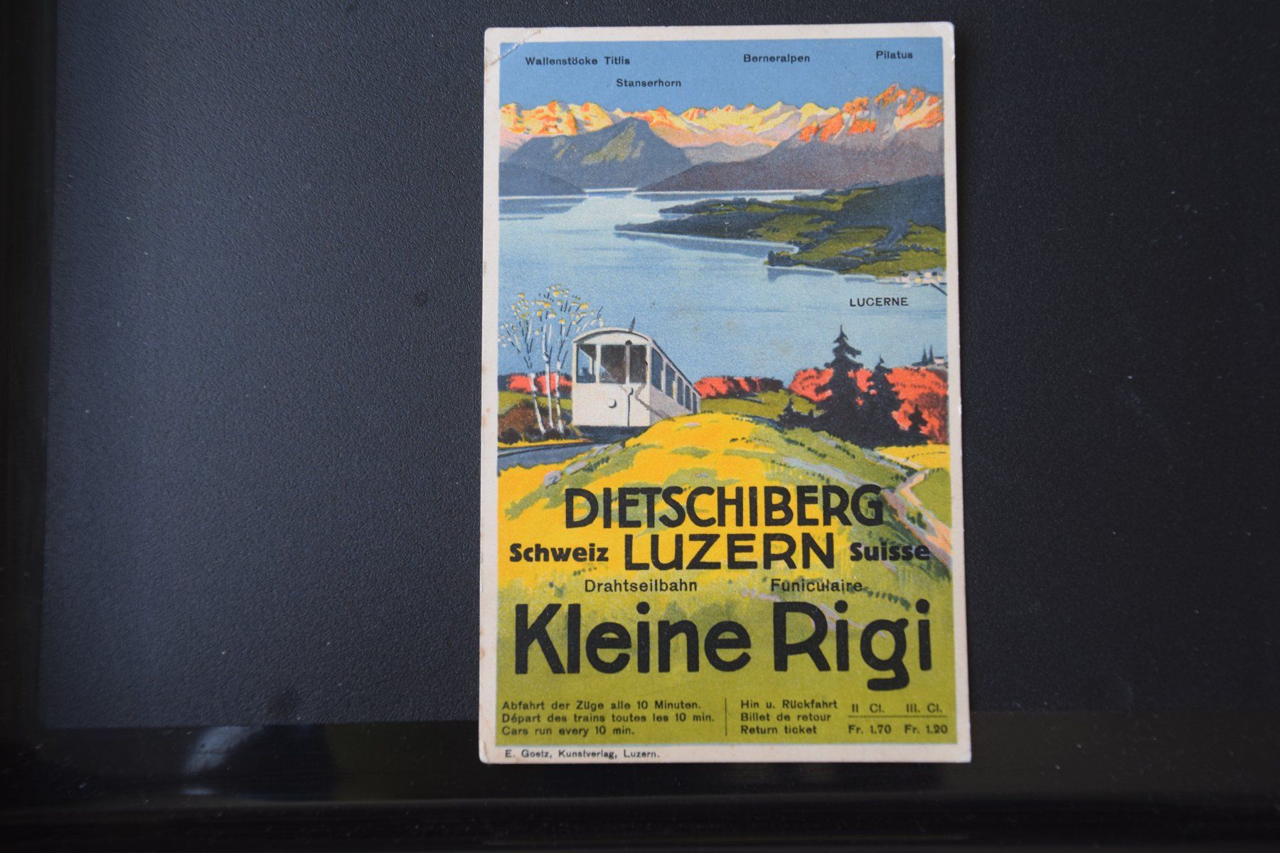 Cartoline postali: AK Luzern, Dietschiberg-Bahn 1915 – Usato da Luzern venduto da CH2018