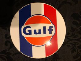Gulf racing tankstelle classic werbung reklame öl benzin