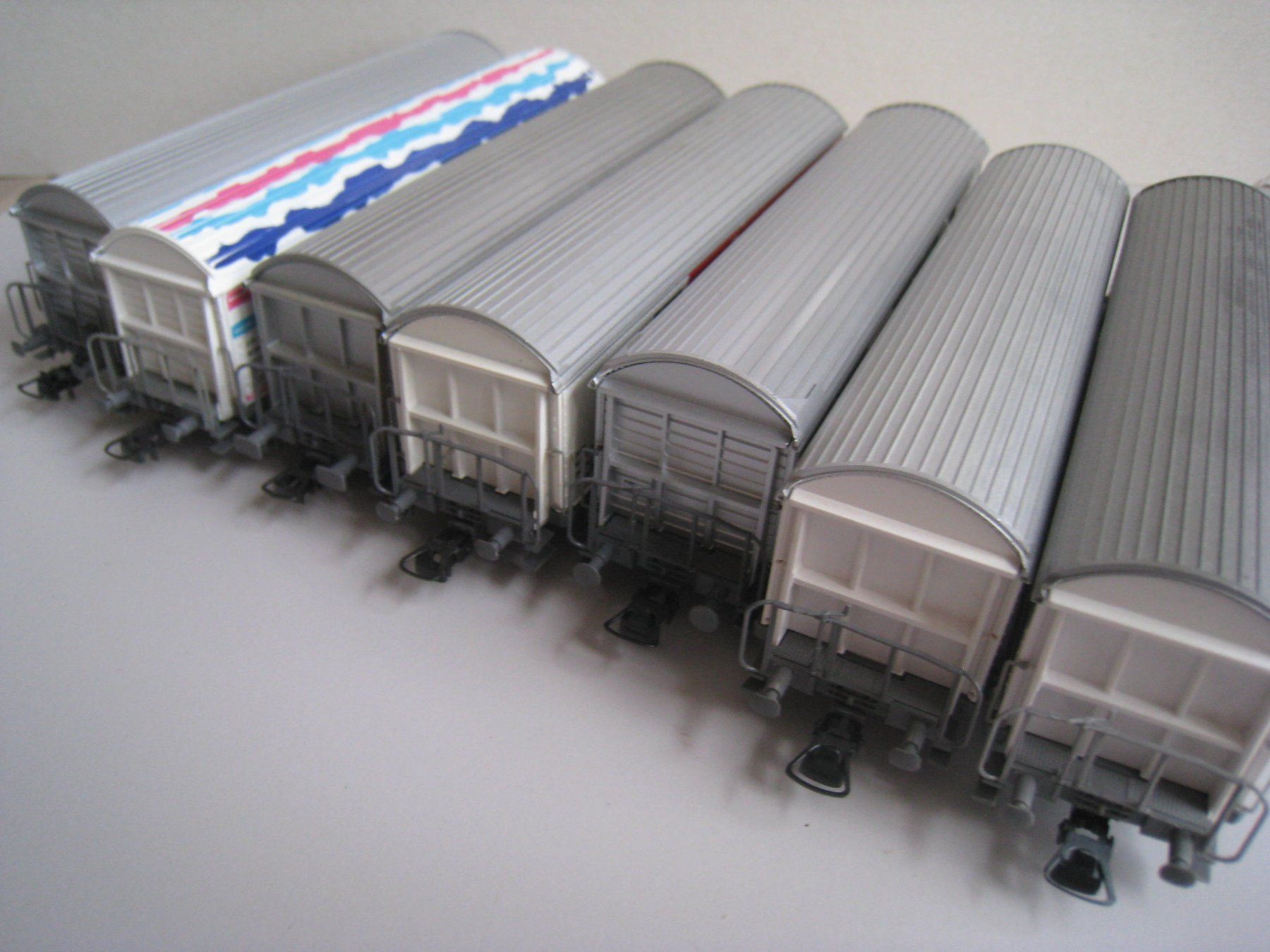 Roco Modellini di ferrovie: Roco, 7 verschiedene SBB-Habis-Wagen – Usato da Buchs ZH venduto da swiss-train 3
