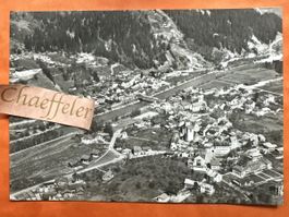 Ansichtskarte. Fliegeraufnahme, Ilanz erste Stadt am Rhein