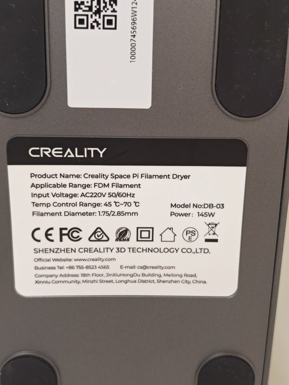 Creality 3D Drucker: Creality Filament trockner – Gebraucht aus Lupsingen von sacha2026 1