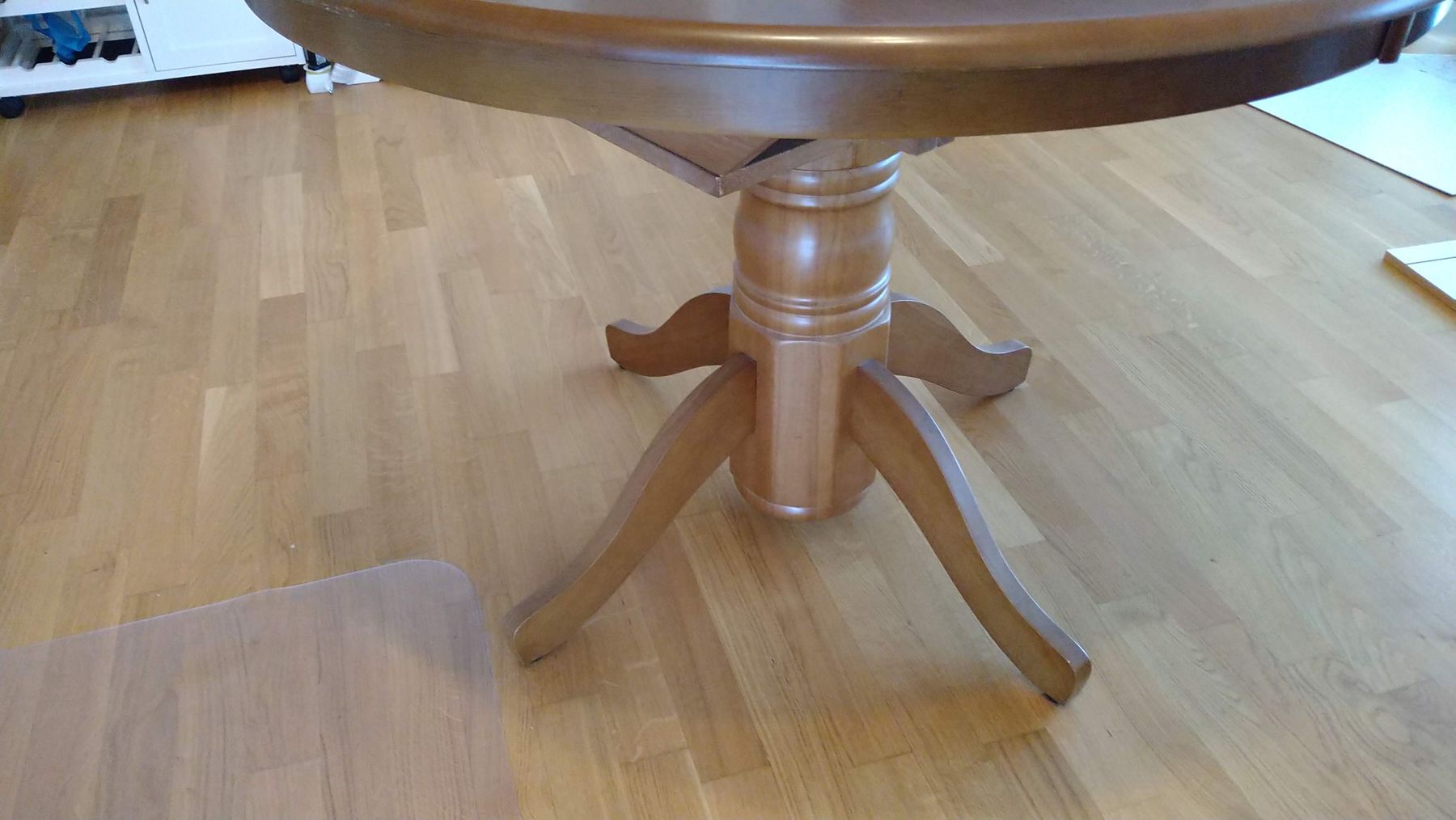 Tische: Extendable solid wood round Dining Table – Neu (gemäss Beschreibung) aus Cham von mmi_7gt5 4