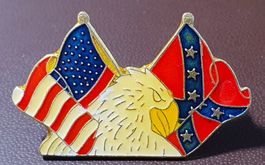 S753 - Pin Flagge Fahne US Südstaaten USA Amerika  Adler