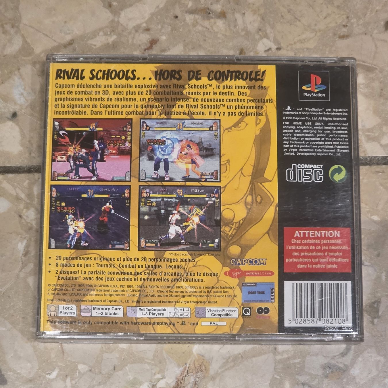 Sony Jeux: Rival Schools sur PS1 – D'occasion à Oron-la-Ville par Exacash 1