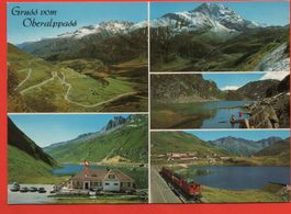 Gruss vom OBERALPPASS - Furka-Oberalp-Bahn