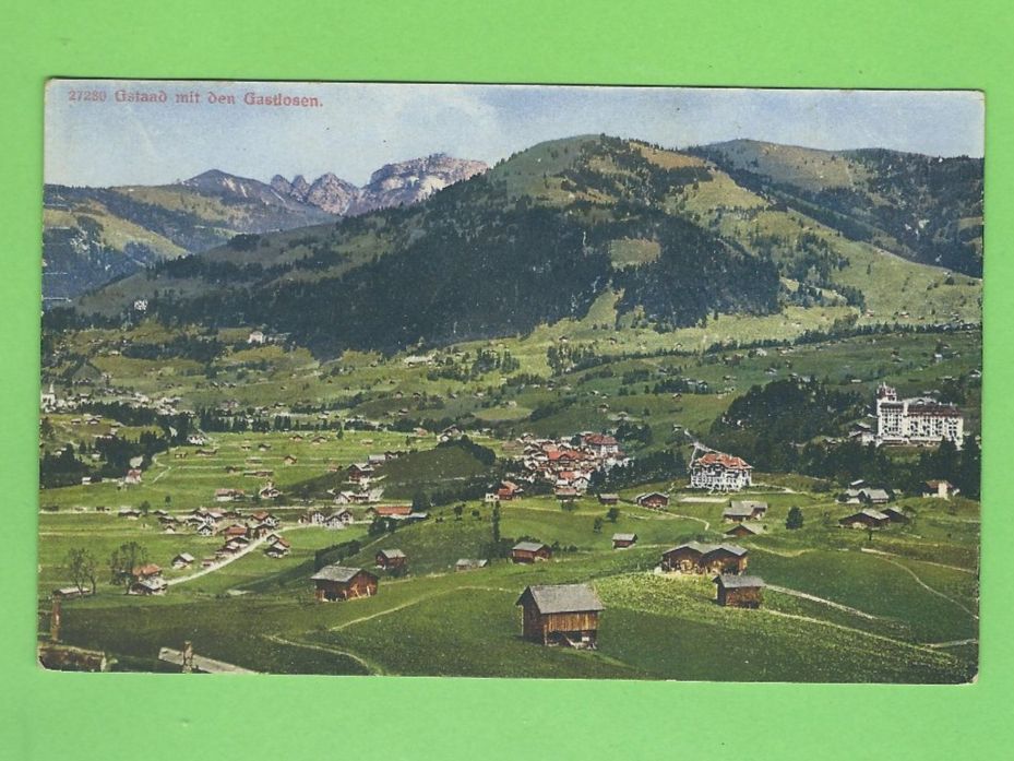 Ansichtskarten: Gstaad mit den Gasthöfen – Gebraucht aus Zürich von t24_de