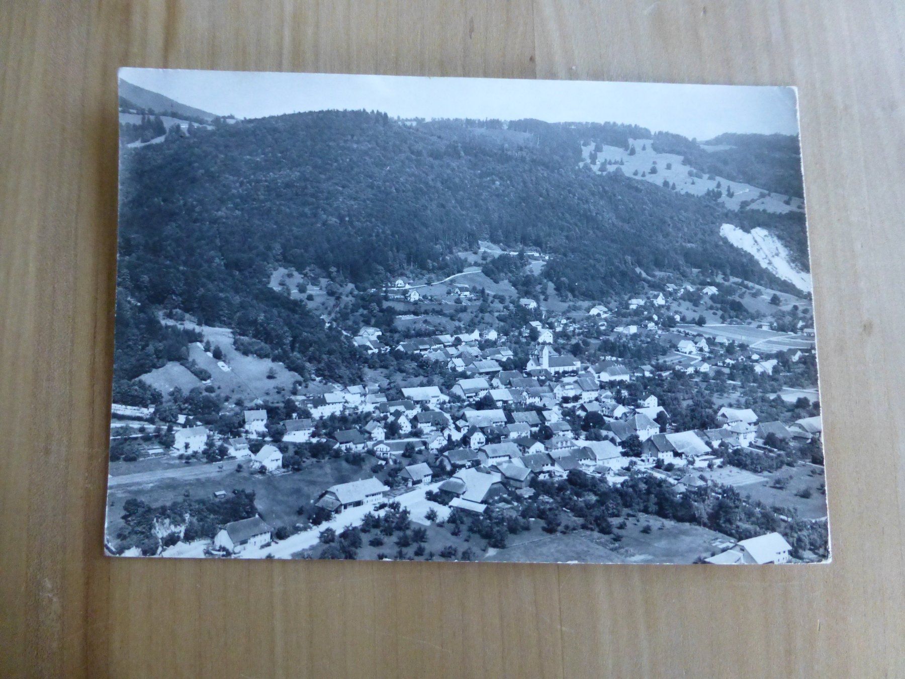 Cartoline postali: Oberbuchsiten, Dorfansicht ca. 1960, Feldpost Stempel – Usato da Bettlach venduto da 1saurer