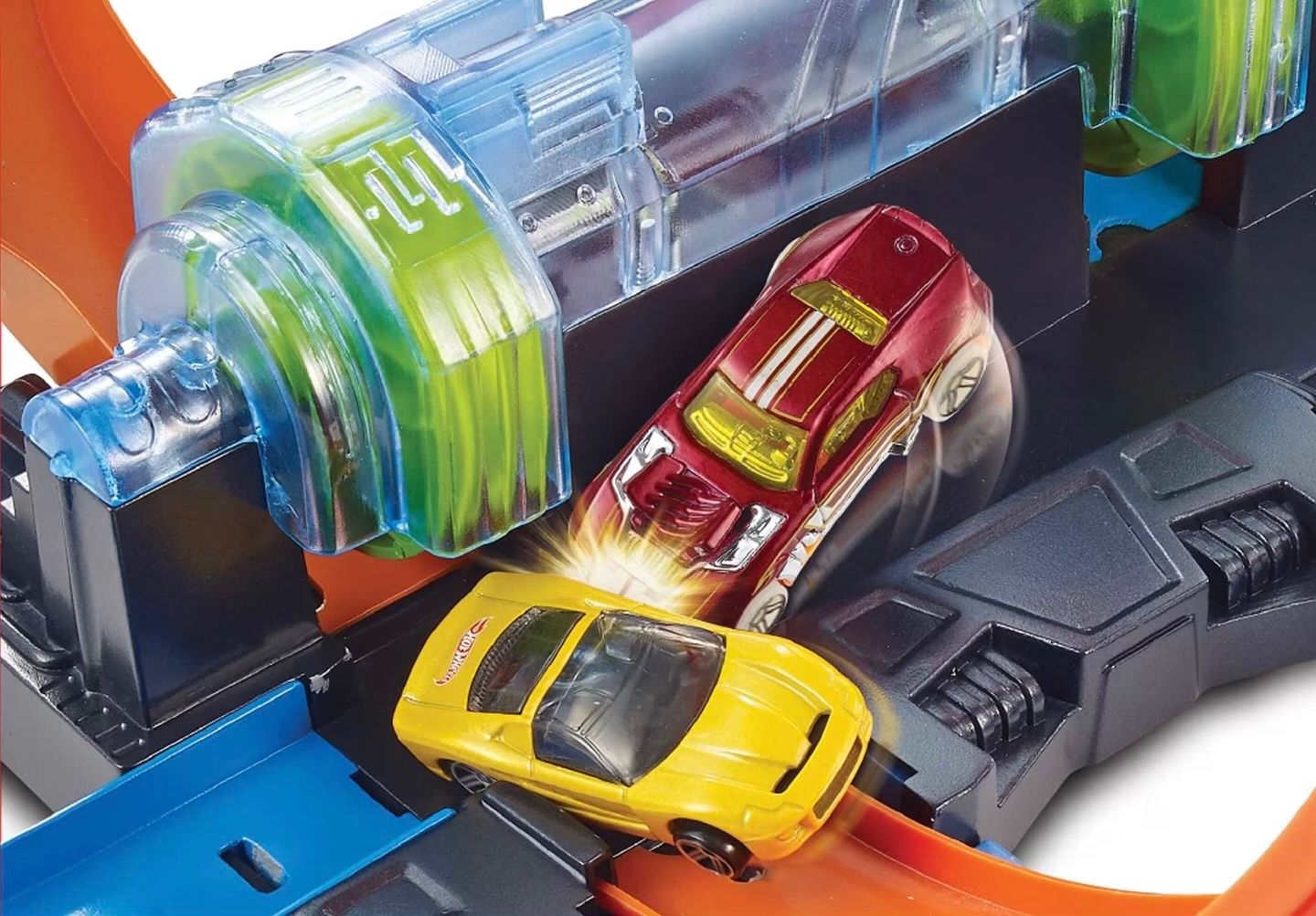 Hot Wheels Piste: Hot Wheels Korkenzieher-Crash Trackset 1:64 – Nuovo (secondo la descrizione) da Basel venduto da Seifehuesli 2
