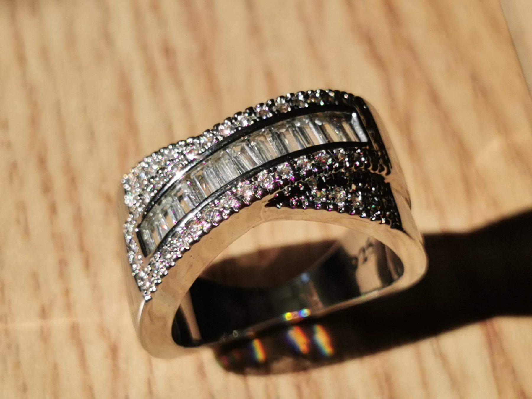 Anelli: Damen Silber 925 Ring mit Zirkone – Nuovo e nell'imballaggio originale da Schlieren venduto da vlalif 8