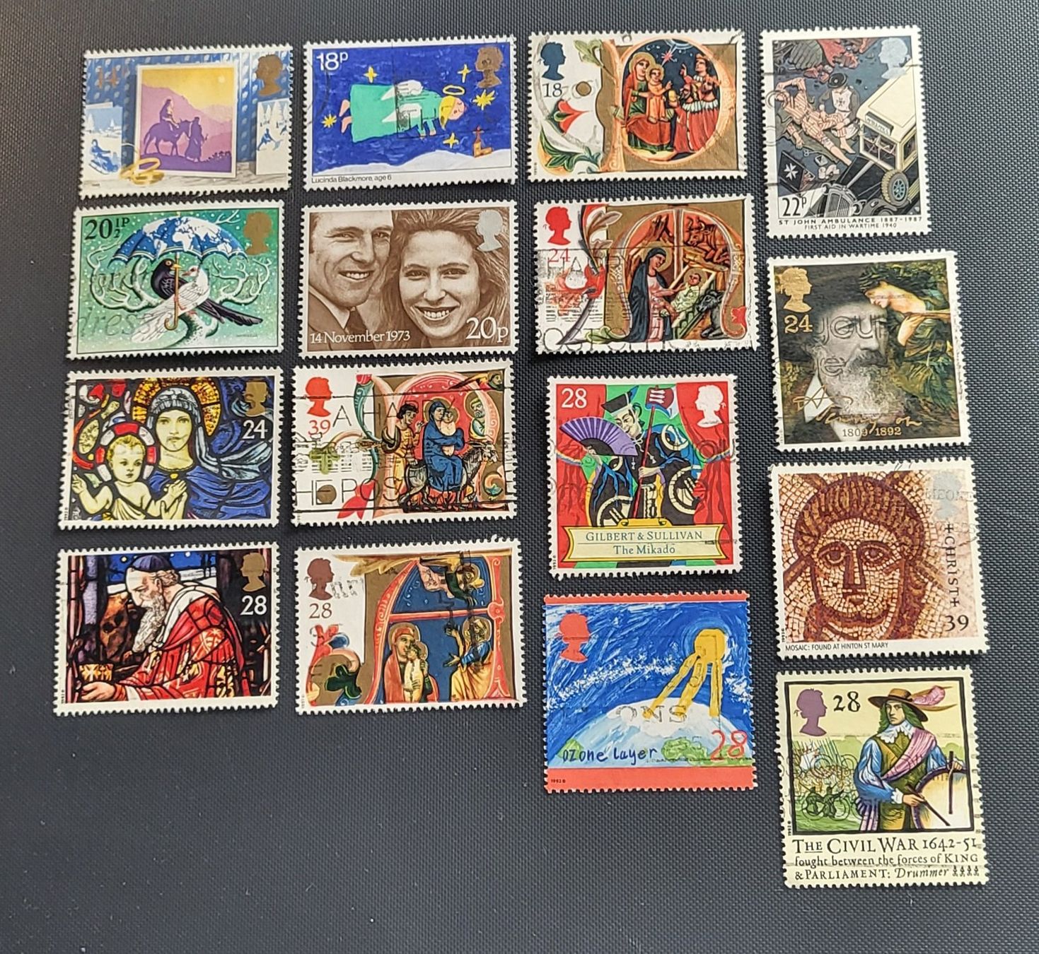 Tutti i francobolli: Grossbritannien lot briefmarken – Usato da St Gallen venduto da Stampsalshobby18