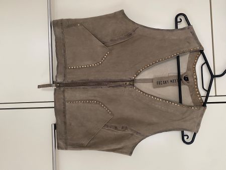Freaky Nation Damen-Echtlederweste Gr. M – Neu