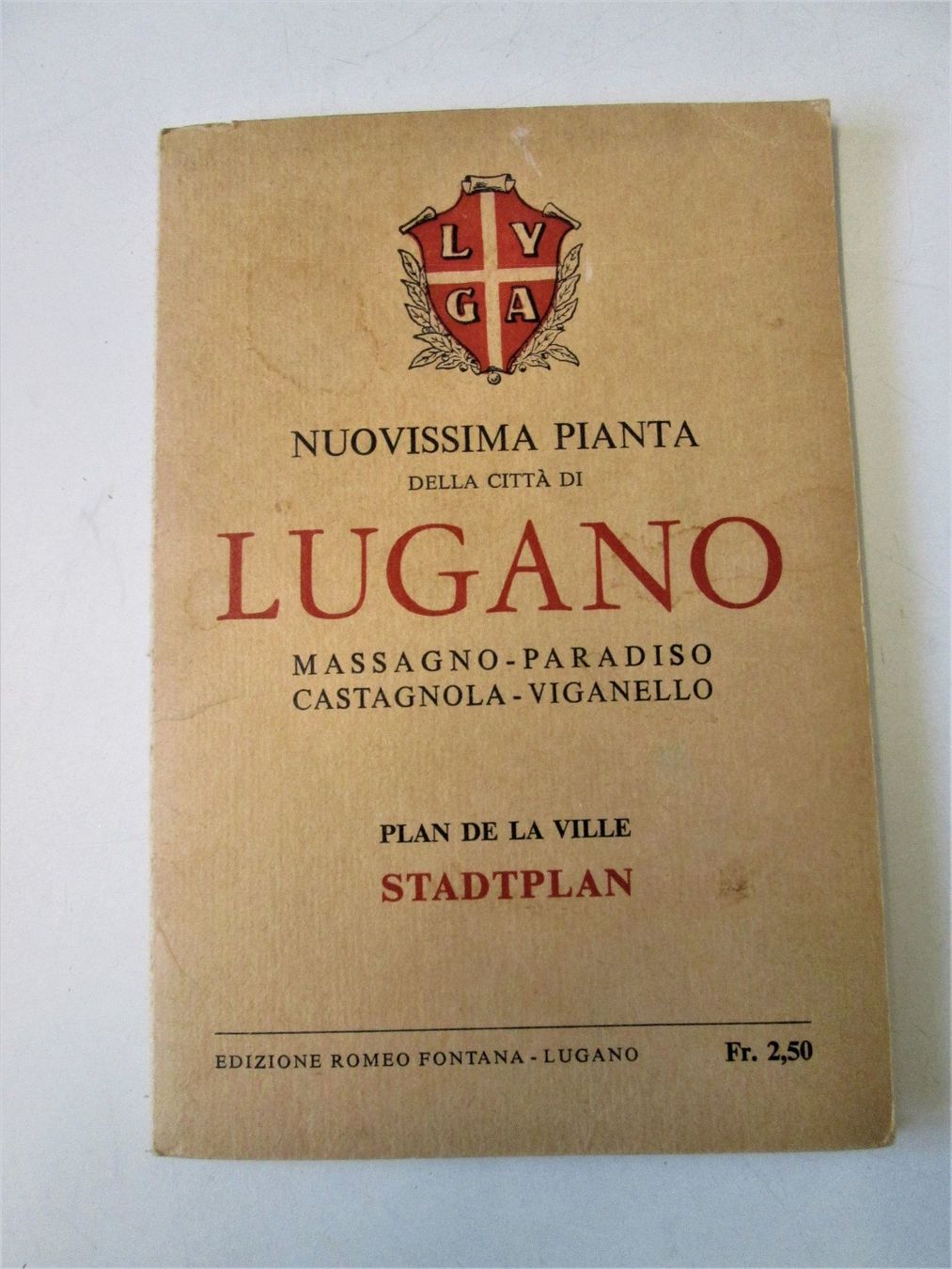 Cartine & Atlanti: Alte Lugano-Karte – Usato da Sementina venduto da babucia