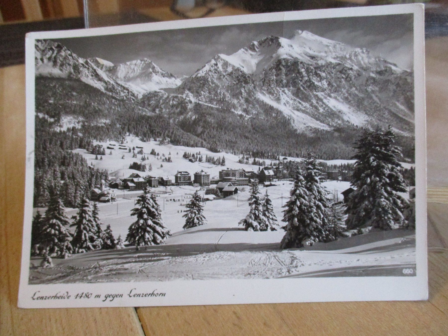 Cartoline postali: Lenzerheide Lenzerhorn Postkarte  1954  1 – Usato da Felsberg venduto da sanwill