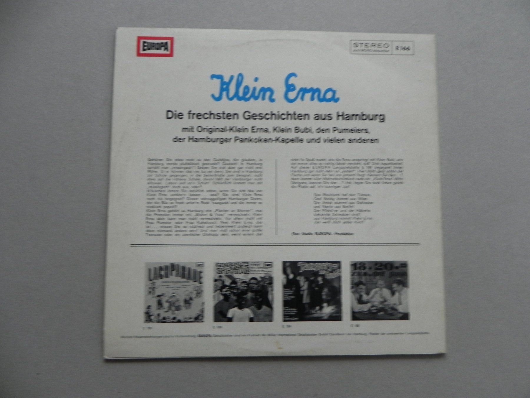 Dischi in vinile: LP Klein Erna freche Geschichte Hamburg – Usato da Siebnen venduto da krimsie 1