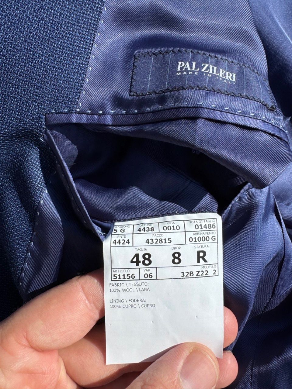 Giacche: Pal Zileri Jacket / Sakko, royal blue, Gr. 48 – Usato da Schlieren venduto da Timsonsan 4