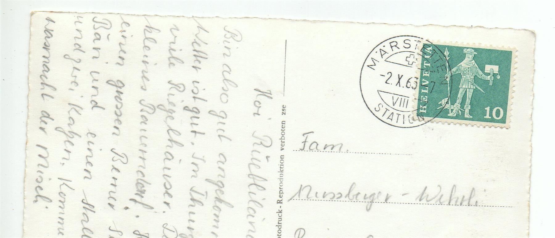 Cartoline postali: MÄRSTETTEN Flugbild Ottoberg, Weinberg – Usato da Jona venduto da philajona 1